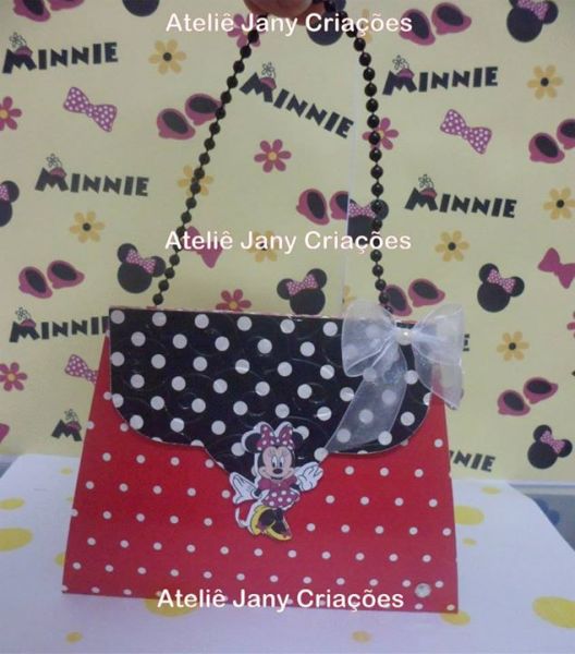 Convite Bolsinha Minnie